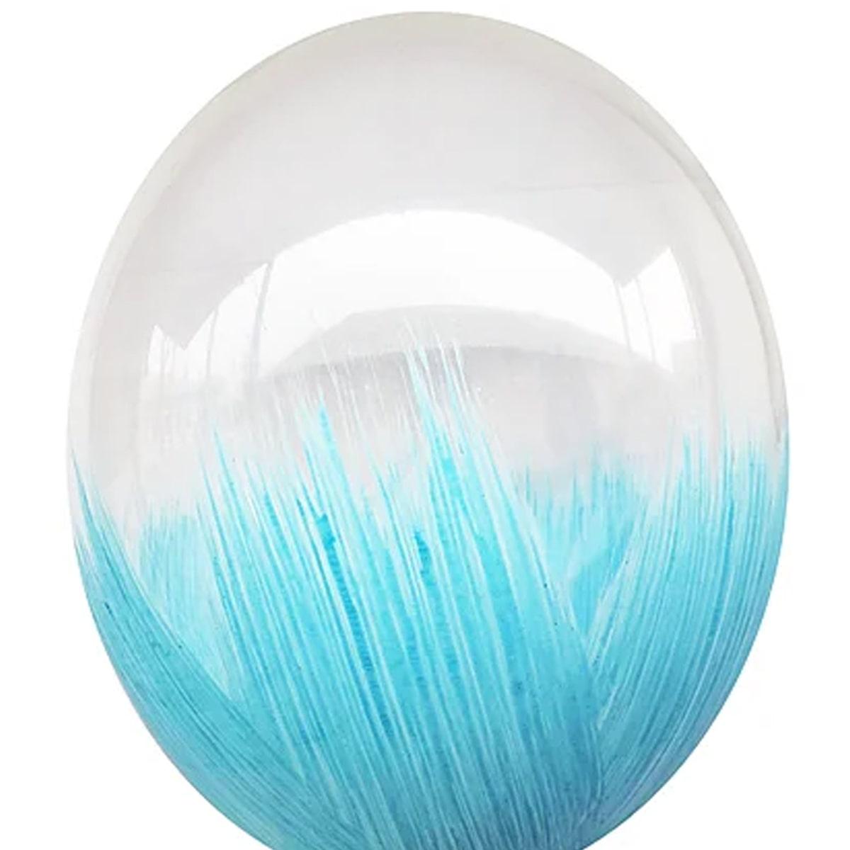 Куля з мал. 12" Браш Блакитний 1 шт.