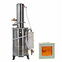 Аквадистилятор ДЕ-5 з щитком і датчиком води (5л/год; 220Ват; 4,5 кВт)