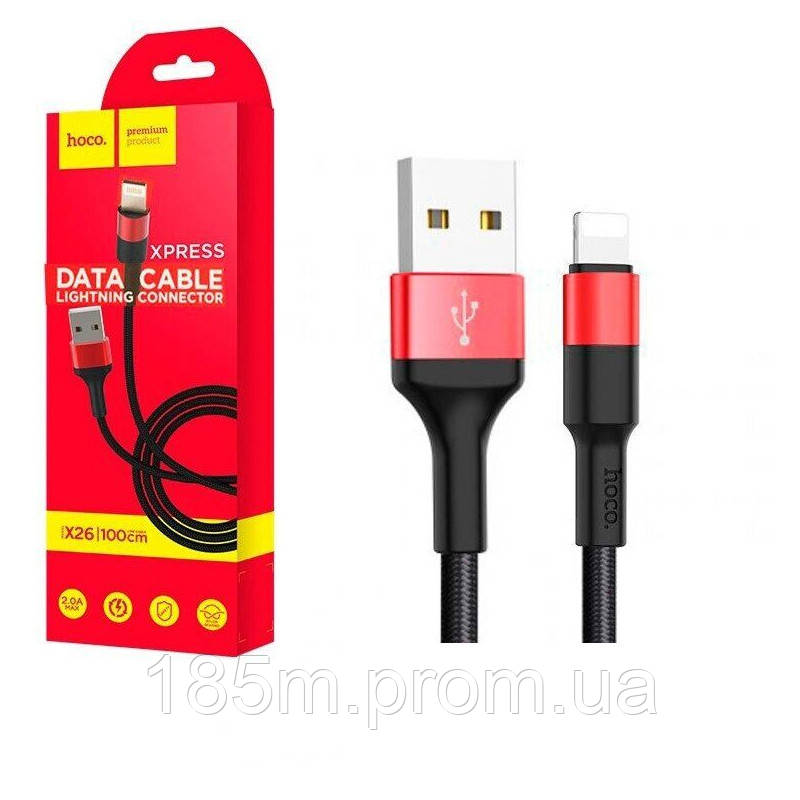 HOCO X26 XPress USB - iPhone Lightning xpress 2A 1m black/gold