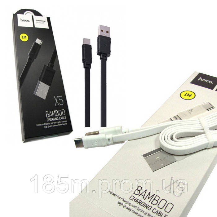 HOCO X5 BAMboo USB - Type C black 1m