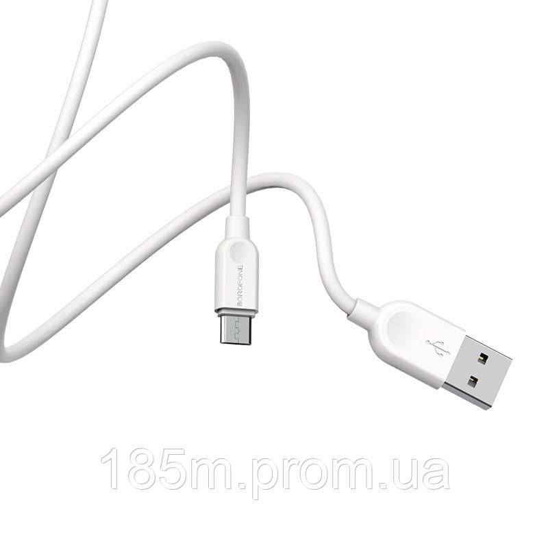 BOROFONE BX14 LinkJet USB AM - Micro 2.4A 1m white