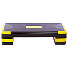 Степ-платформа FI-1574 (PP, р-р 90Lx34Wx10-20Hsм, чорний), фото 4