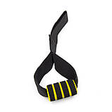 Тренувальні петлі ТРХ (trx тренажер для кросфіту) + килимок для йоги та фітнесу OSPORT Set 56 (n-0086) Чорно-жовтий, фото 8