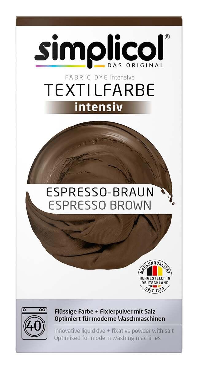 Текстильна фарба Simplicol Intensiv Espresso-Braun, 150мл + 400г