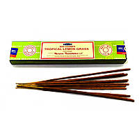 Аромапалочки Тропический лемонргасс благовония Satya Incense Tropical Lemongrass