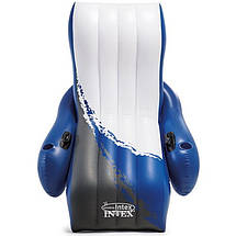 Крісло-шезлонг надувне пляжне Intex 58868 (180х135 см), фото 3