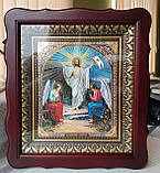 Аналойна ікона Різдво Христове в темному дерев'яному кіоті, розмір кіота 31*35, сюжет 20*24, 26 сюжетів., фото 3