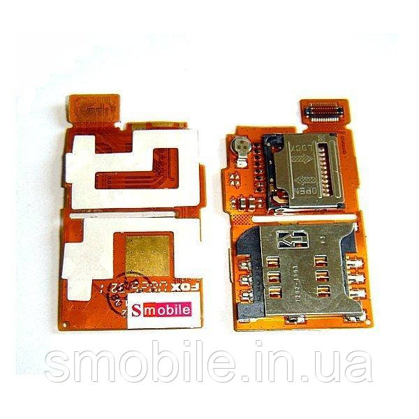 Шлейф Sony Ericsson W350i + роз'єми SIM і карти пам'яті