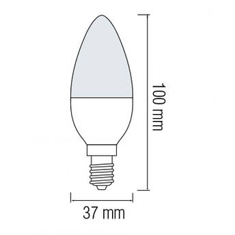 Світлодіодна лампа ULTRA-4 4W E14 3000К,4200К,6400К, фото 2
