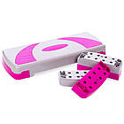 Степ-платформа FI-1578 (пластик, р-р 79Lx29Wx10-20H, сірий-рожевий), фото 5