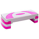 Степ-платформа FI-1578 (пластик, р-р 79Lx29Wx10-20H, сірий-рожевий), фото 4