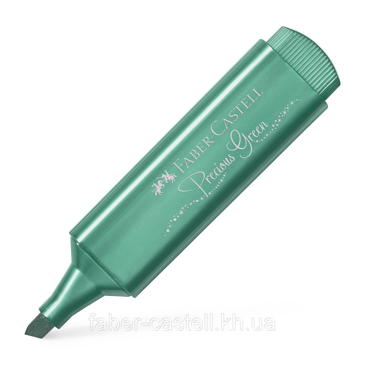 Маркер текстовий Faber-Castell Highlighter TL 46 Metallic Precious green, колір зелений металік, 154639