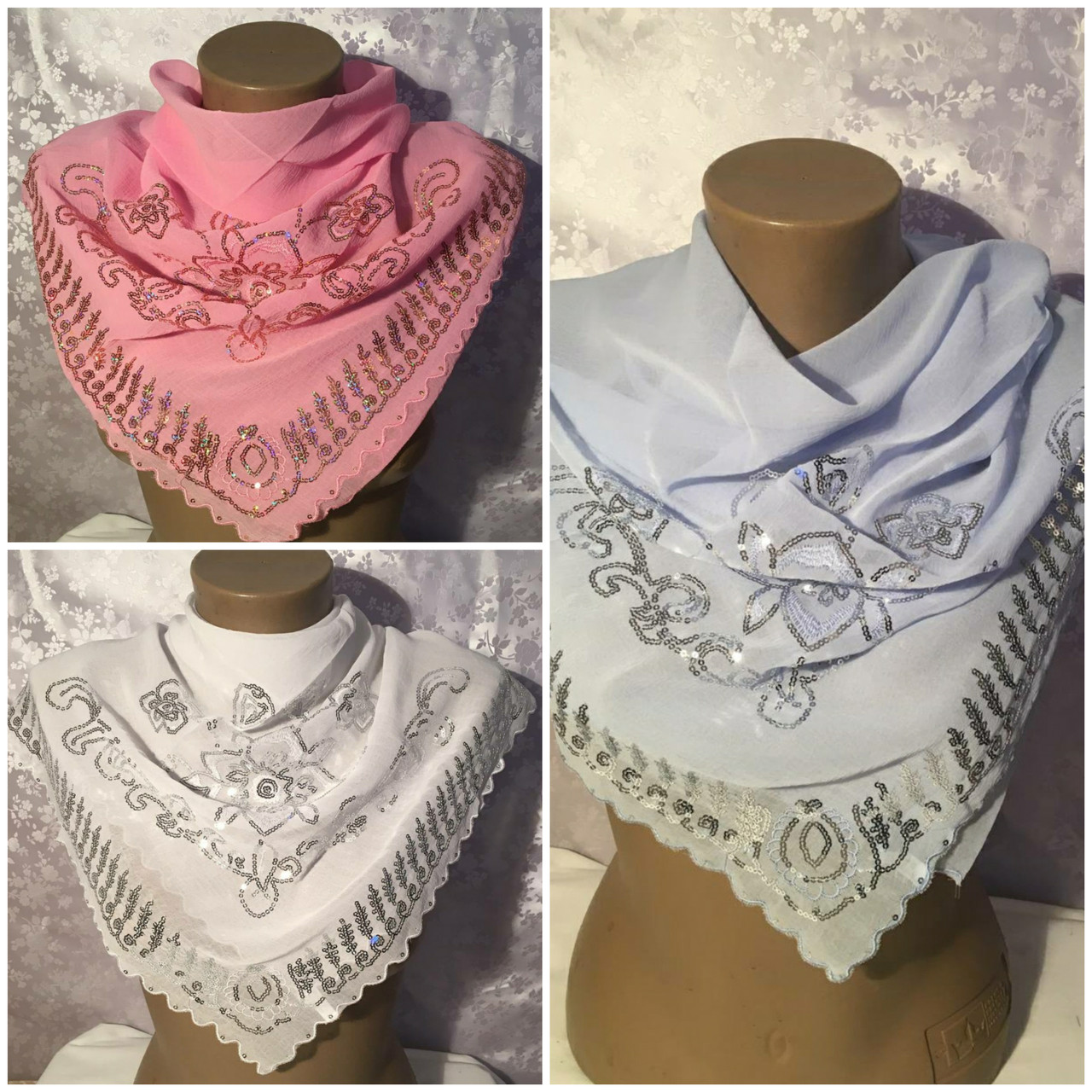 Косинка жіноча ошатна Оптом 75*75, фото 1