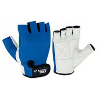 Перчатки для фитнеса MFG-208.4 A (синий/ белый)