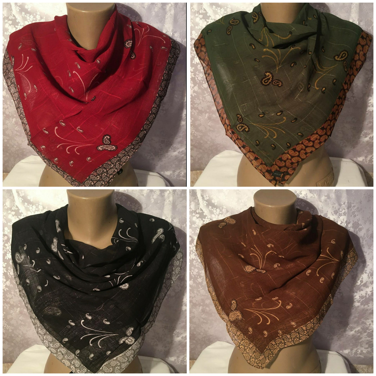 Хустка жіночий шовковий Оптом 70*70, фото 1