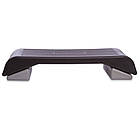 Степ-платформа Zelart FI-6293 (пластик, покриття TPR, р-р 89,5Lx35x15Hсм, чорний), фото 3