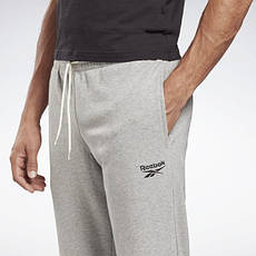 Штани чоловічі спортивні reebok (рибок) Identity open сірі, фото 6