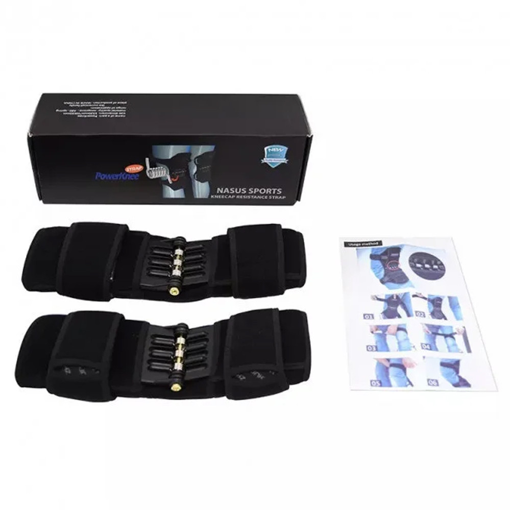 Колінний стабілізатор Підколінний біонічний Powerknee Nasus Sports для підтримки колінного суглоба 2 шт, фото 1