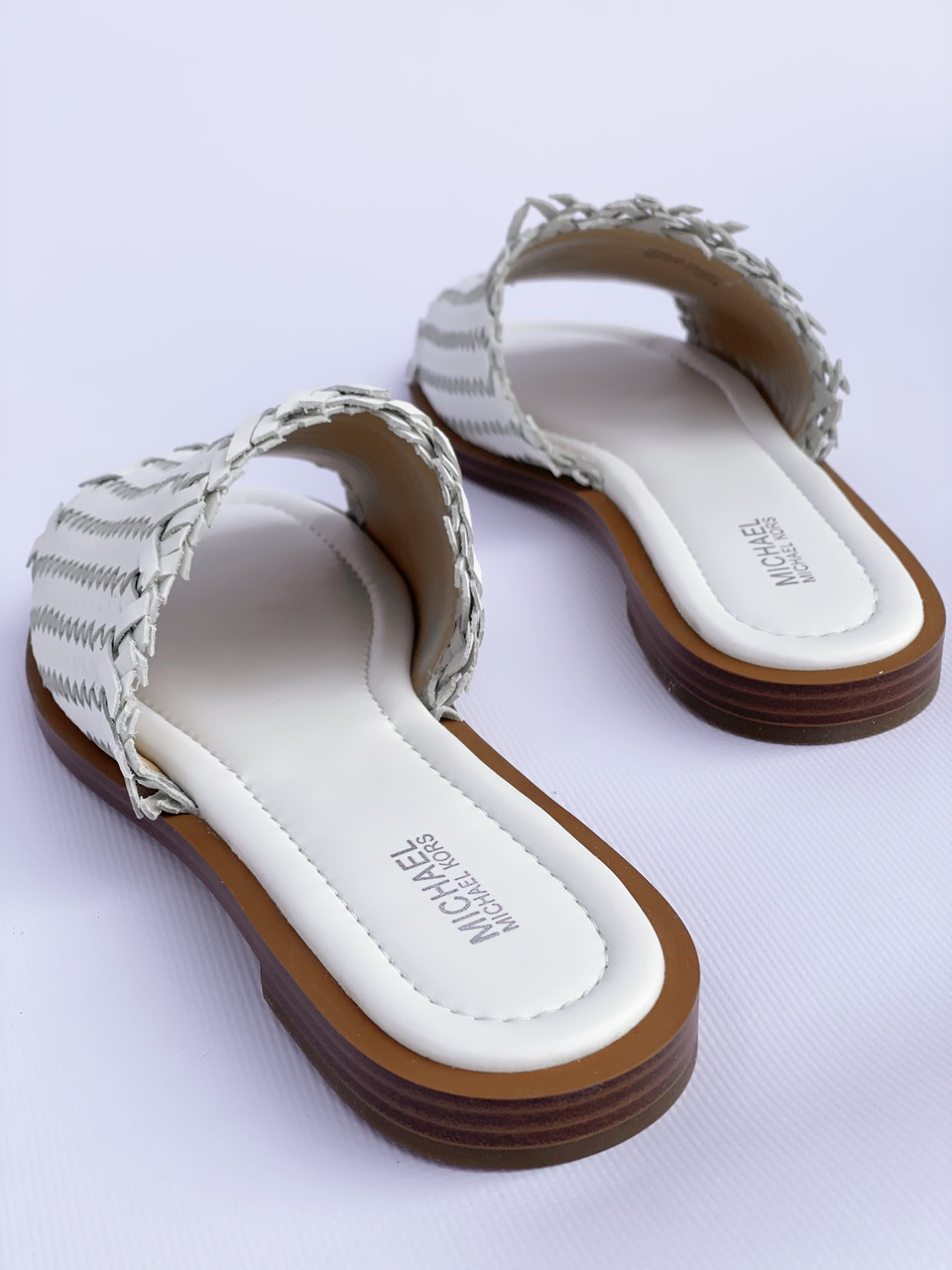 Dee woven leather slide sandal sale