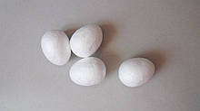 Яйце з пінопласту маленьке, 25х30 мм, біле