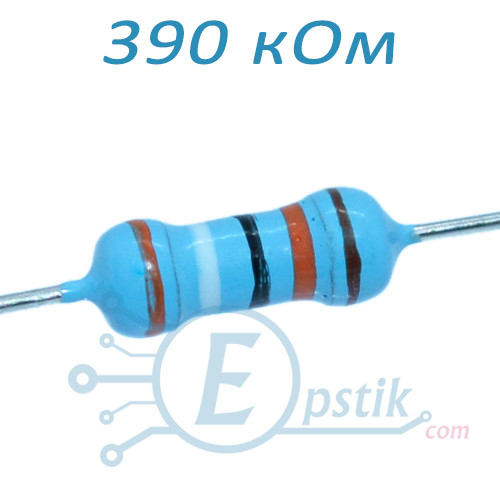 Резистор 470 кОм, ( 470K ), ± 1%, 0.25 Вт, вивідний