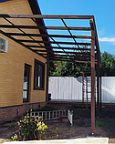 Навіс до будинку з полікарбонату від виробника, фото 5