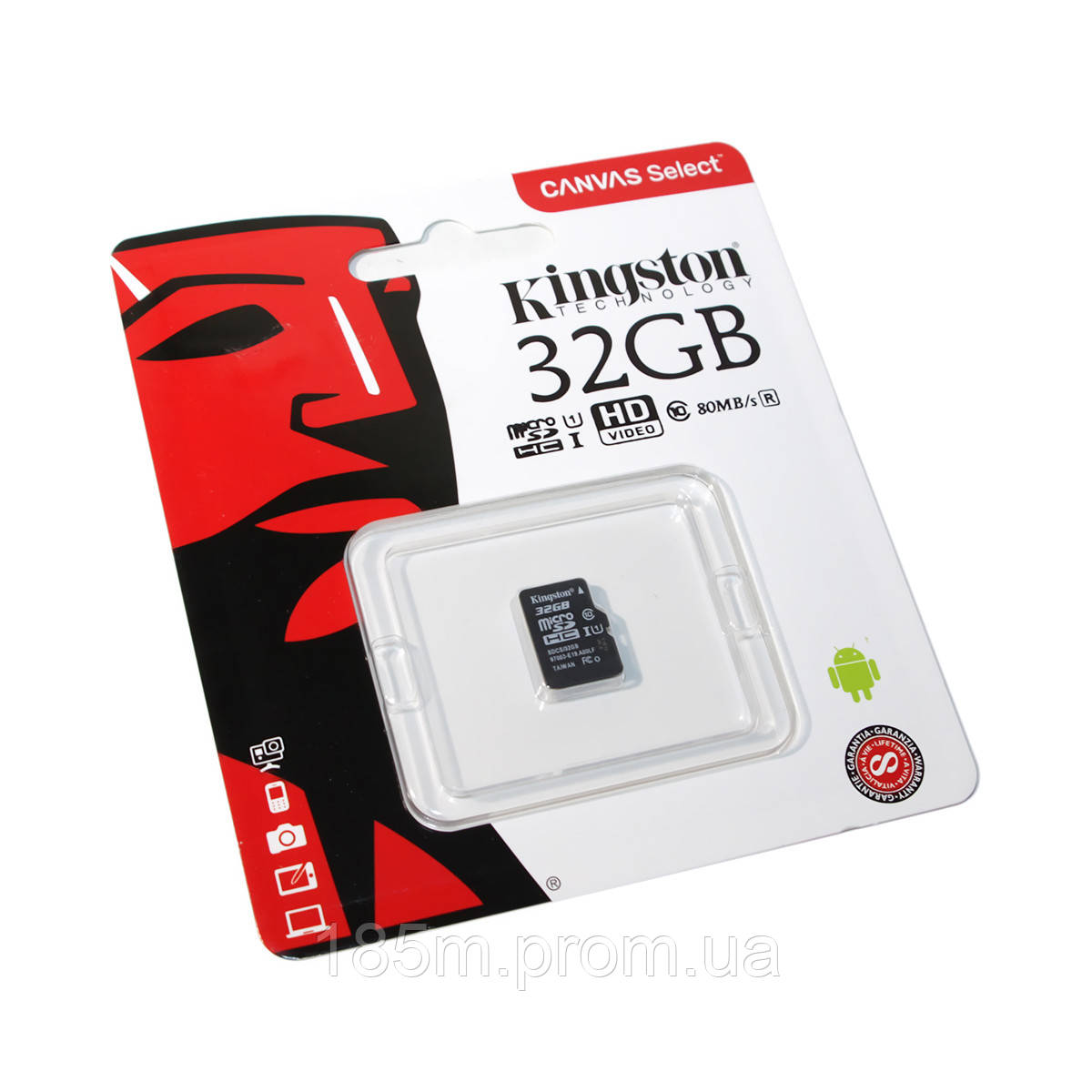 Карта пам'яті KINGSTON 32 ГБ micro SD Class 10 без адаптера