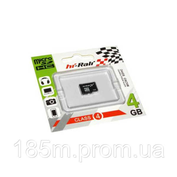 Карта пам'яті HI-RALI micro SDHC 4 ГБ class 4 без адаптера