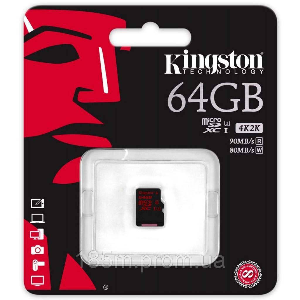 Карта пам'яті KINGSTON micro SD 64 GB Class 10