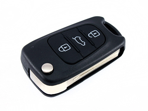 Викидний ключ запалювання, заготівля корпус під чіп, 3 кнопки, Hyundai