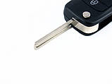 Викидний ключ запалювання, заготівля корпус під чіп, 3 кнопки, Hyundai, фото 5