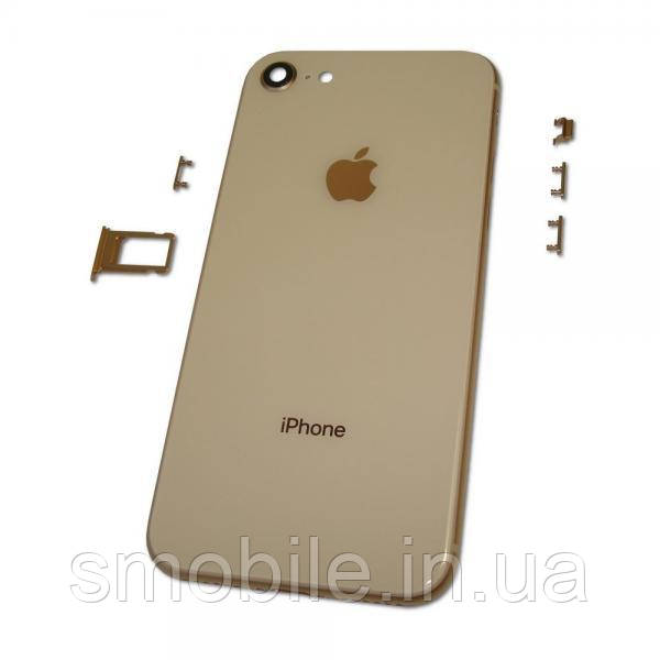 Корпус iPhone 8 розовое золото (полный комплект) (копия AAА)