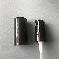 Дозатор "Дельфін" чорний (горловина 18) з ковпачком (тара для косметики)