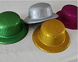Блискучий золотий карнавальний капелюх для фотосесії на день народження 1927, фото 3