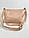 Женская сумка пудровая на широком ремне из экокожи SMx3, фото 4