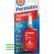 Фіксатор різі Permatex threadlocker red high strength 27140 високої міцності червоний, фото 2