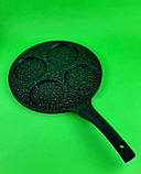 Сковорода для оладок (блисна) 27 см Edenberg EB-7513 сковорідка млинцева індукційна з мармуровим покриттям, фото 3