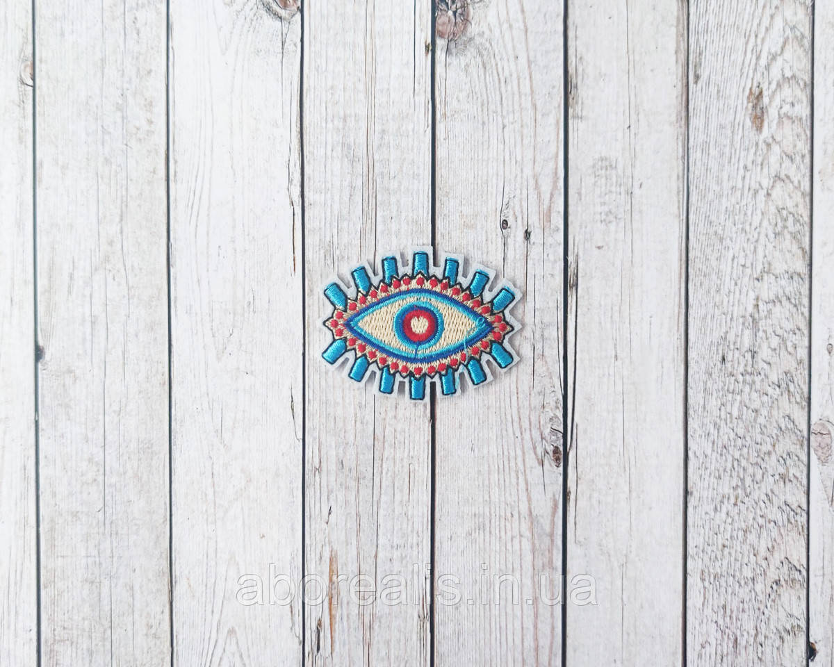 Термоаплікації на одяг "Око" 5.5*4 см. 1 шт, фото 1