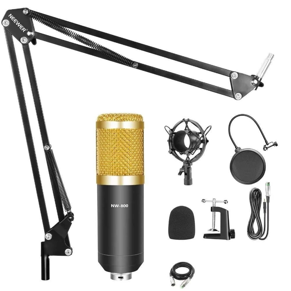 Мікрофон конденсаторний студійний M-800 PRO-MIC (з пантографом та набором аксесуарів)