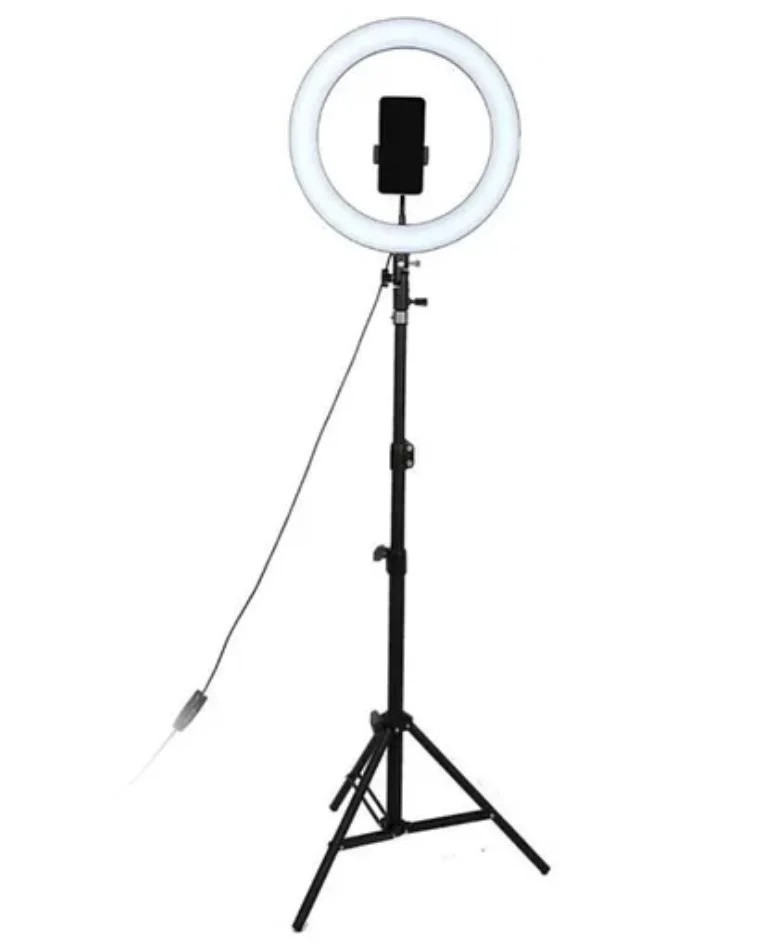 Професійна кільцева Led лампа S31, діаметр 33 см, usb, Штатив