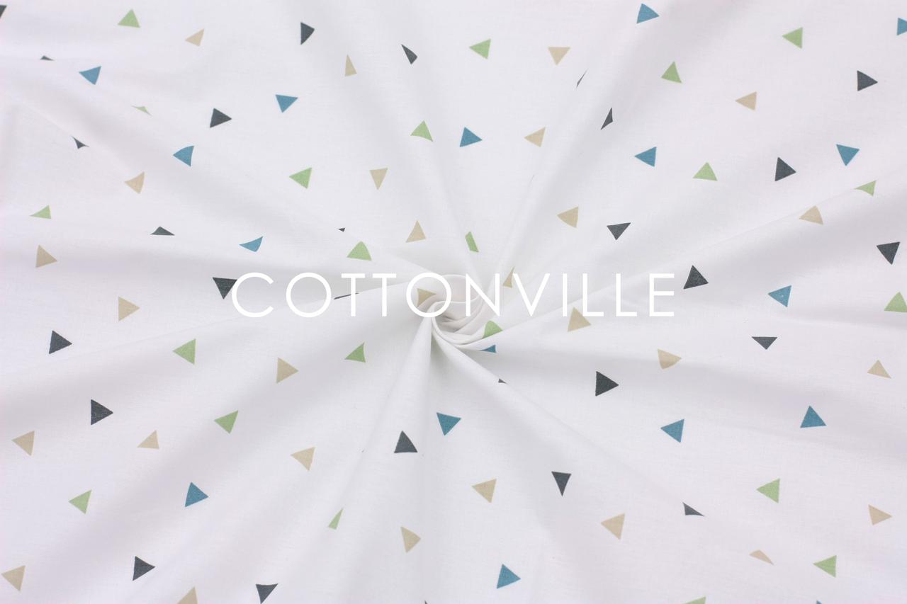 Ранфорс 240 см Трикутнички різнокольорові