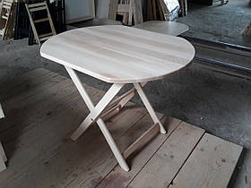 Круглий стіл "Компакт-овал" (дерев'яний, розкладний, БУК)