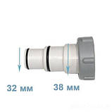Перехідник Intex 10849 для адаптування різьби 50 мм (під 38 мм) до шлангу 32 мм, фото 3