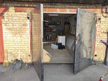 Гаражні ворота металеві розщеплені з каліткою - за 1 кв.м I товщина аркуша металу 2 мм, фото 6