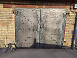 Ворота гаражні металеві розщеплені з каліткою - ціна за 1 м2 I товщина аркуша металу 2 мм, фото 4