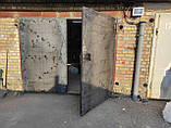 Ворота гаражні металеві розщеплені з каліткою - ціна за 1 м2 I товщина аркуша металу 2 мм, фото 7