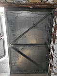 Ворота гаражні металеві розстібні з хвірткою і рамою - розмір 2.8*2,8 м I Товщина аркуша металу 2 мм, фото 7
