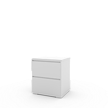 Тумба приліжкова в спальню з ламінованого ДСП Light аляска Artinhead