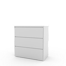 Комод у спальню з ламінованого ДСП Light 3 аляска Artinhead