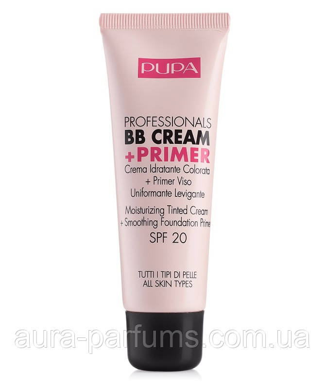 Зволожуючий BB-крем, основа для всіх типів шкіри Pupa Professional bb Cream + Primer Tone-Cream